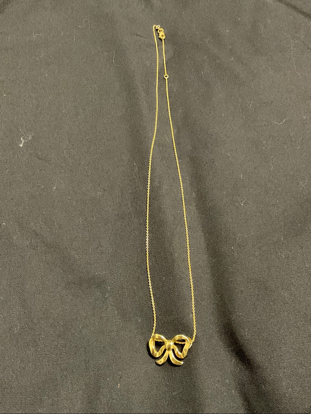 Roberto Coin Gold Bow Pendant Necklace